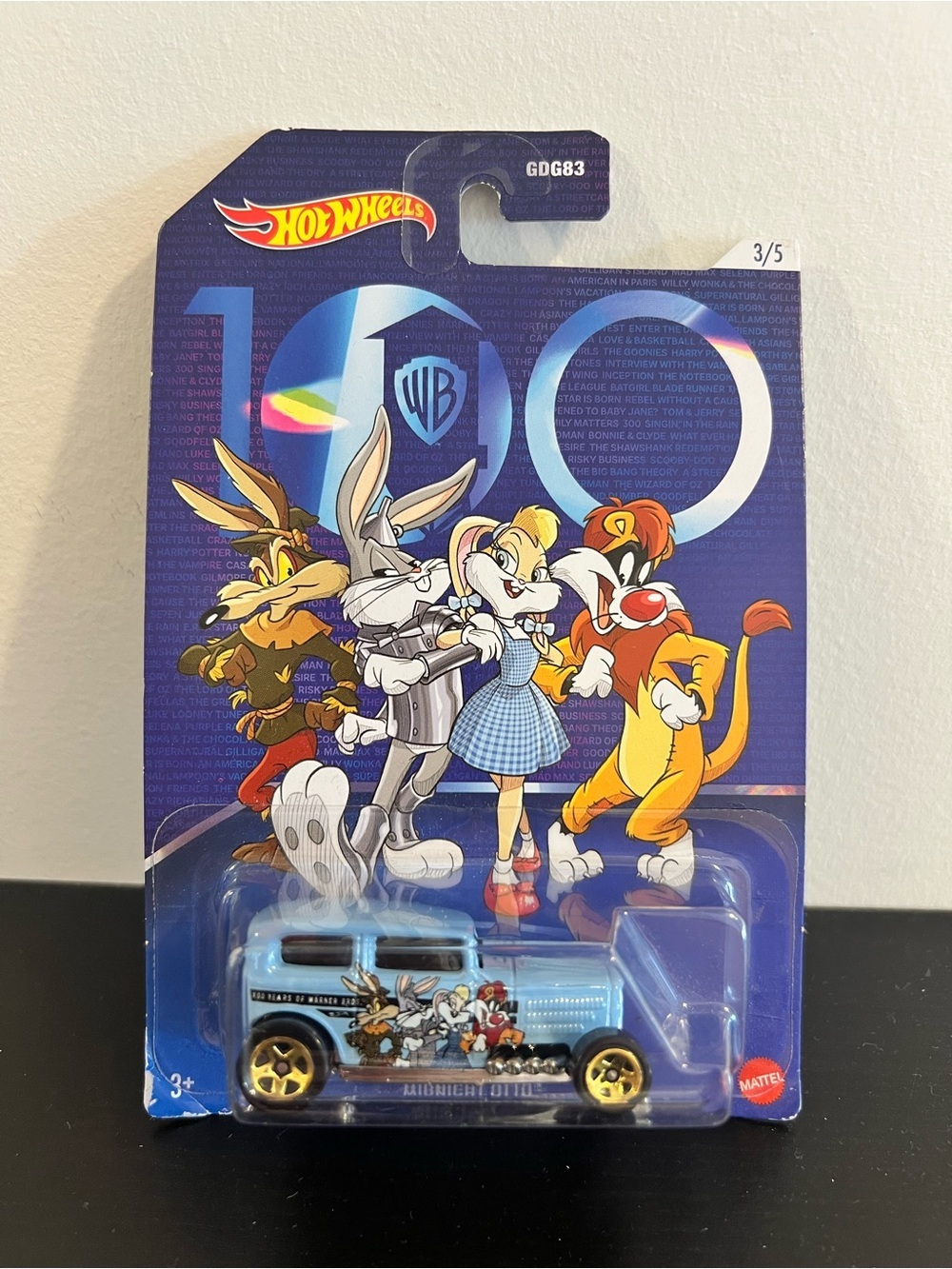 2023 Hot Wheels WB 100 Midnight Otto The Wizard of Oz 3/5 Looney Tunes exclusive